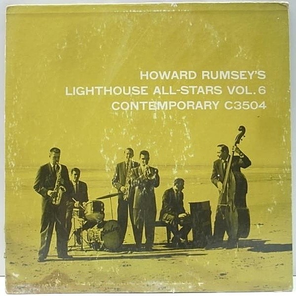 レコードメイン画像：良盤!! 深溝 MONO オリジナル HOWARD RUMSEY Lighthouse All Stars Vol. 6 ('55 Contemporary) 2色バック