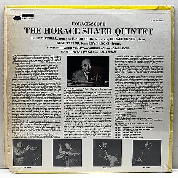 洋楽 HORACE-SCOPE THE HORACE SILVER QUINTET The Horace Silver Quintet - Horace-Scope - Vinyl LP - 1960 - EU