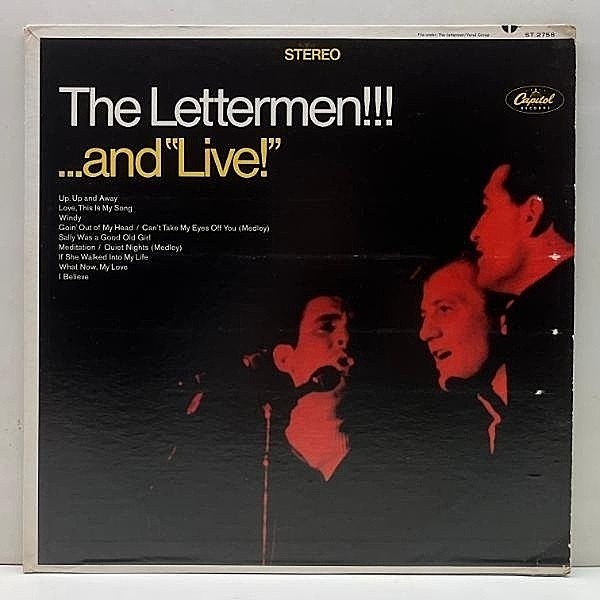 レコードメイン画像：USオリジナル SUBSIDARY無し 虹ラベ THE LETTERMEN And Live! ('67 Capitol ST 2758) レターメン ・アンド・ライヴ soft rock