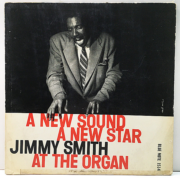 レコードメイン画像：良好盤【Lexington, Flat, 額縁】JIMMY SMITH A New Sound - A New Star (Blue Note BLP 1514) 手書きRVG 耳[Ear] 深溝 MONO
