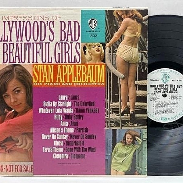 レコードメイン画像：プロモ MONO 良好品!! STAN APPLEBAUM Hollywood's Bad But Beautiful Girls ('63 Warner W 1502) スタン・アップルバウム自己名義の唯一作