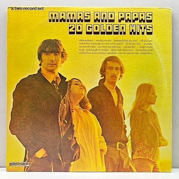 レコードメイン画像：良好盤!! 2LP US初期プレス MAMAS & PAPAS 20 Golden Hits ('74 ABC Dunhill) CRC, Club Edition 夢のカリフォルニア 全20曲収録のベスト！