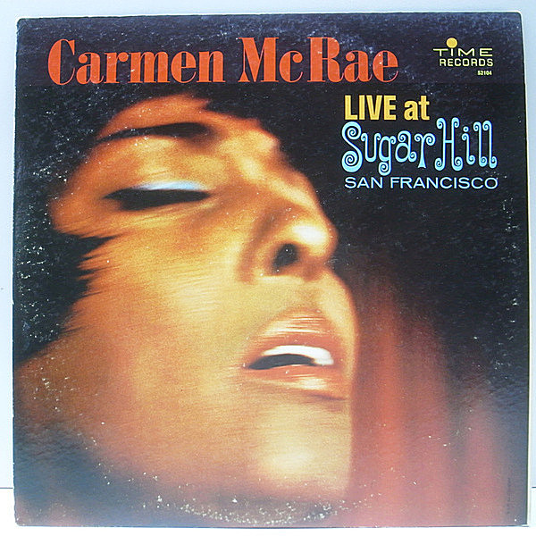 レコードメイン画像：良好品!! MONO 深溝 USオリジナル CARMEN McRAE Live At Sugar Hill San Francisco ('63 Time) Norman Simmons ピアノトリオとの実況ライヴ