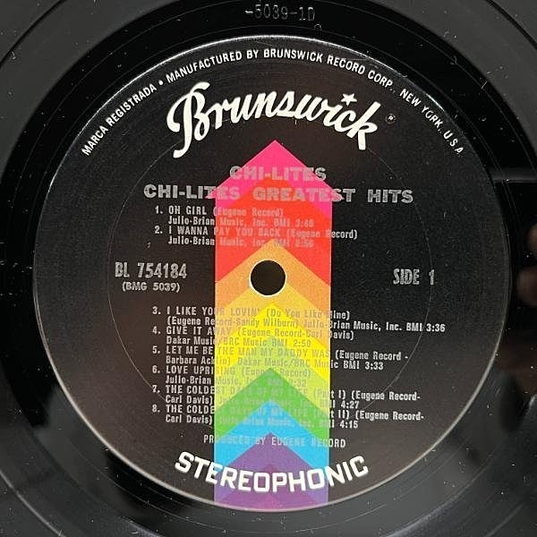 CHI-LITES / Greatest Hits (LP) / Brunswick | WAXPEND RECORDS