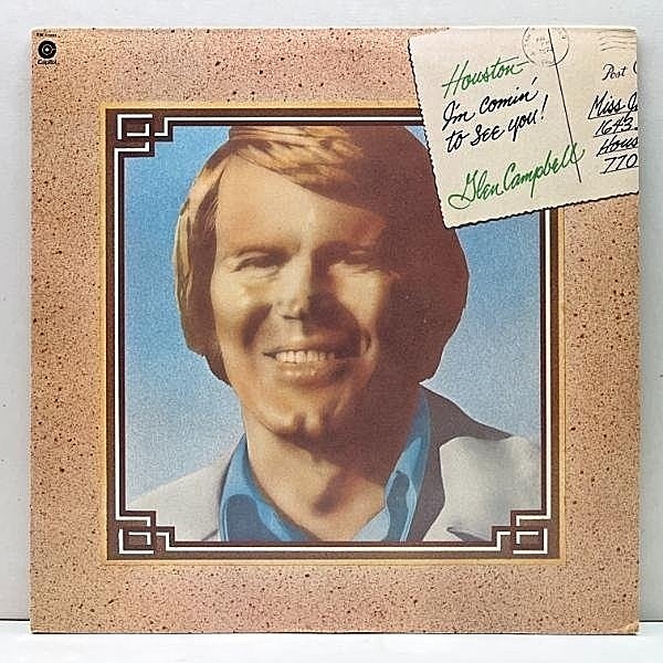 レコードメイン画像：【arr. MARTY PAICH】美品!! USオリジナル GLEN CAMPBELL Houston - I'm Comin' To See You! ('74 Capitol) w/ HAL BLAINE 米 LP 原盤