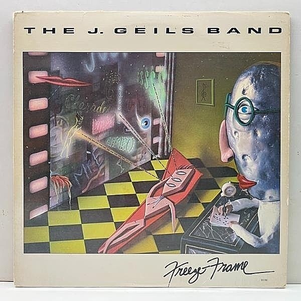 レコードメイン画像：USオリジナル 手書きMCR刻印 J. GEILS BAND Freeze-Frame ('81 EMI) 専用インナー完品 堕ちた天使／Centerfold など収録 米 LP 原盤