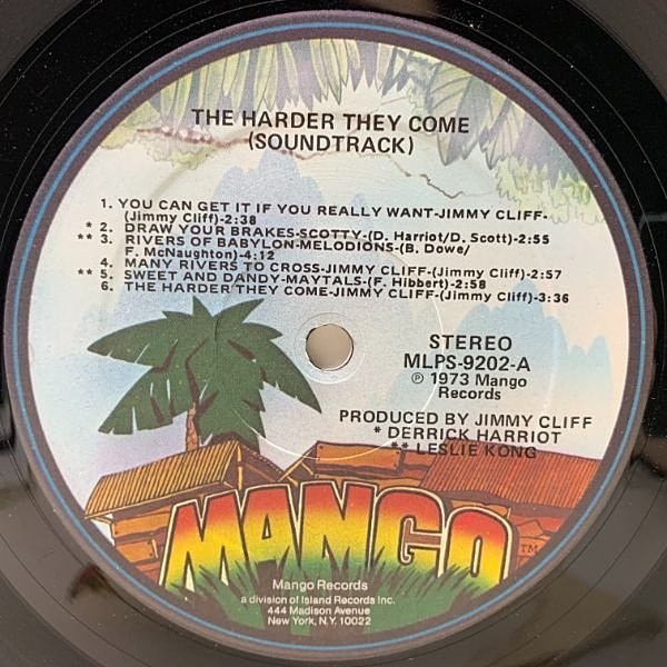 JIMMY CLIFF / The Harder They Come (O.S.T.) (LP) / MANGO | WAXPEND