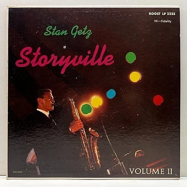 レコードメイン画像：Rare!! 美品【33 1/3 表記無し】MONO USオリジナル STAN GETZ At Storyville Vol. 2 ('57 Royal Roost RLP 2225) w/ Al Haig, Jimmy Raney