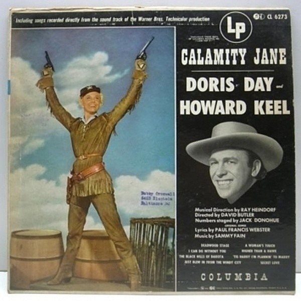 レコードメイン画像：10 Orig. DORIS DAY Calamity Jane 初回マルーン FLAT MONO 両溝