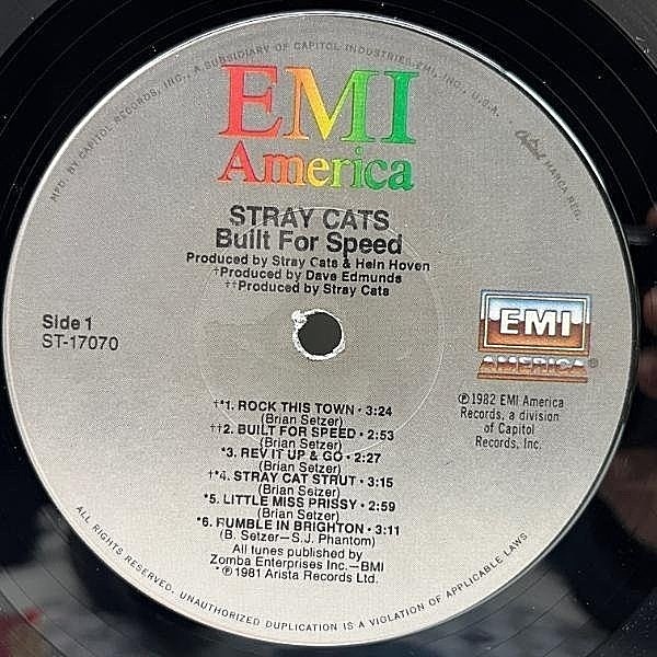 STRAY CATS / Built For Speed (LP) / EMI America | WAXPEND RECORDS