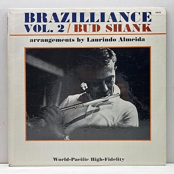 レコードメイン画像：美盤!! MONO オリジナル BUD SHANK & LAURINDO ALMEIDA Brazilliance Vol. 2 (World Pacific WP-1419) w/ Gary Peacock, Chuck Flores