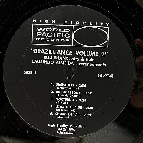 BUD SHANK / LAURINDO ALMEIDA / Brazilliance Vol. 2 (LP