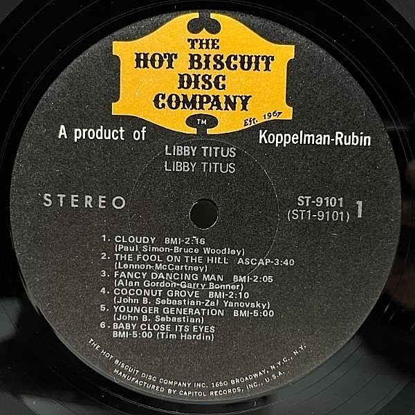 LIBBY TITUS / Same (LP) / Hot Biscuit Disc Company | WAXPEND