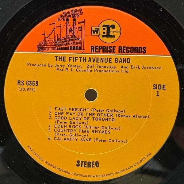 FIFTH AVENUE BAND / Same (LP) / Reprise | WAXPEND RECORDS