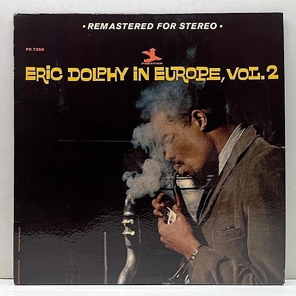 レコードメイン画像：美品!! VANGELDER刻印 USオリジナル ERIC DOLPHY In Europe Volume 2 (Prestige PR 7350) w/ Bent Axen, Erik Moseholm, Jorn Elniff