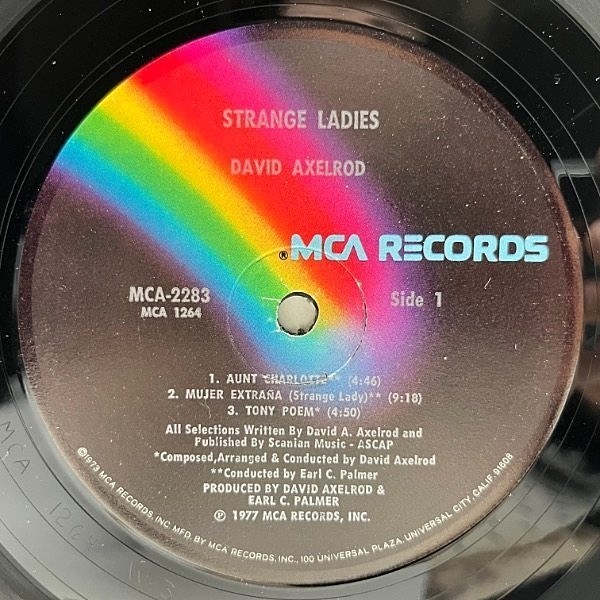 DAVID AXELROD / Strange Ladies (LP) / MCA | WAXPEND RECORDS