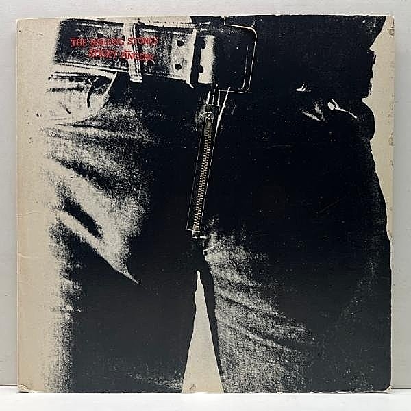 レコードメイン画像：レア!剥がれ無し!良好! 初版 太字BROADWAY USオリジナル ROLLING STONES Sticky Fingers ('71 COC 59100) Andy Warhol 特殊 Zipper Cover