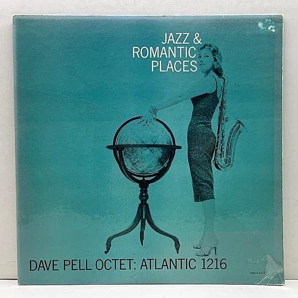レコードメイン画像：【Bob Gordon参加】MONO 初版 黒銀ラベル 深溝 USオリジナル DAVE PELL Jazz & Romantic Places ('55 Atlantic) 西海岸ジャズ 傑作盤！