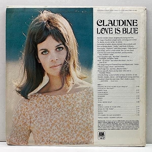 LOVE IS BLUE CLAUDINE LONGET USオリジ新品未開封 Claudine Longet – Love Is Blue – Vinyl (7