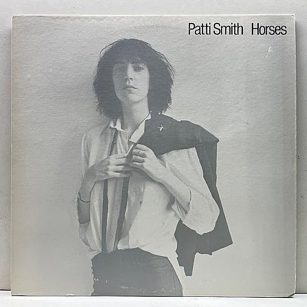 レコードメイン画像：美盤!! USプレス マシンSTERLING刻印 PATTI SMITH Horses (Arista ALB6-8362) JOHN CALE prod. NYパンク名盤 パティ・スミス／ホーセス LP