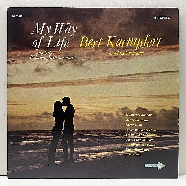 レコードメイン画像：美品!! USオリジ 深溝 マルチバー BERT KAEMPFERT My Way Of Life ('68 Decca) 澄み渡ったステレオを発揮するエレベーターミュージック！