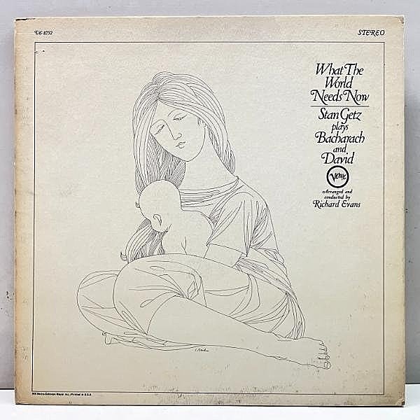 レコードメイン画像：美盤!! USオリジナル STAN GETZ What The World Needs Now - Plays Bacharach And David ('68 Verve) スタン・ゲッツのバカラック集