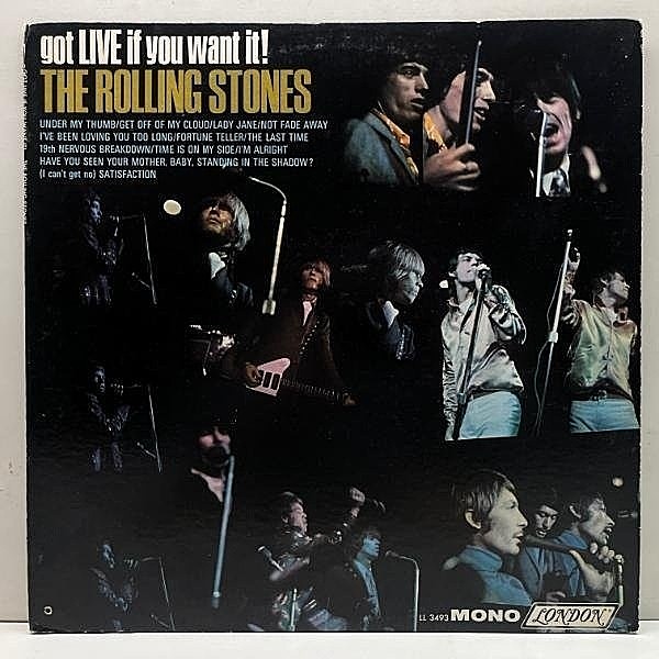レコードメイン画像：レア!! USオリジナル MONO 両マト1A 深溝 初回マルーン ROLLING STONES Got Live If You Want It! ('66 London) 手書きMR刻印 モノラル LP