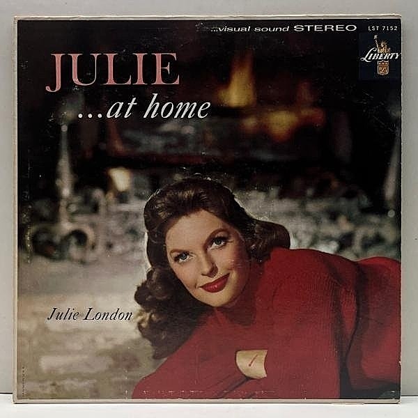 レコードメイン画像：USオリジナル 初版 虹ツヤ 深溝 JULIE LONDON Julie... At Home ('60 Liberty) ジュリー・ロンドン 人気盤 w/ Jimmy Rowles, Al Viola