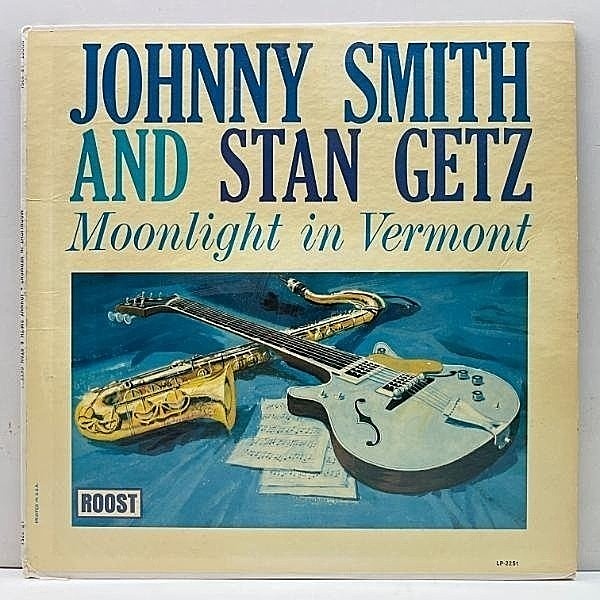 レコードメイン画像：MONO US初期プレス JOHNNY SMITH Moonlight In Vermont (Royal Roost) w/ STAN GETZ, ZOOT SIMS, PAUL QUINICHETTE