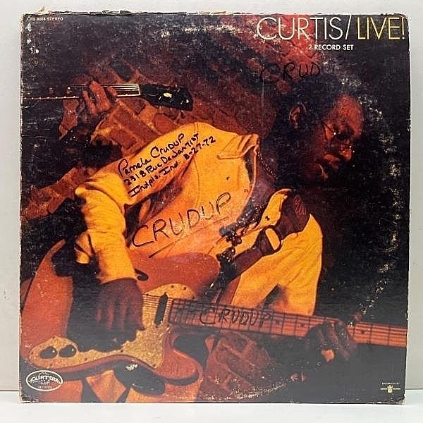 レコードメイン画像：USオリジナル 2LP マシンMR刻印 CURTIS MAYFIELD Live ('71 Curtom) カーティス・メイフィールド NY, BITTER ENDでのライヴ最高傑作
