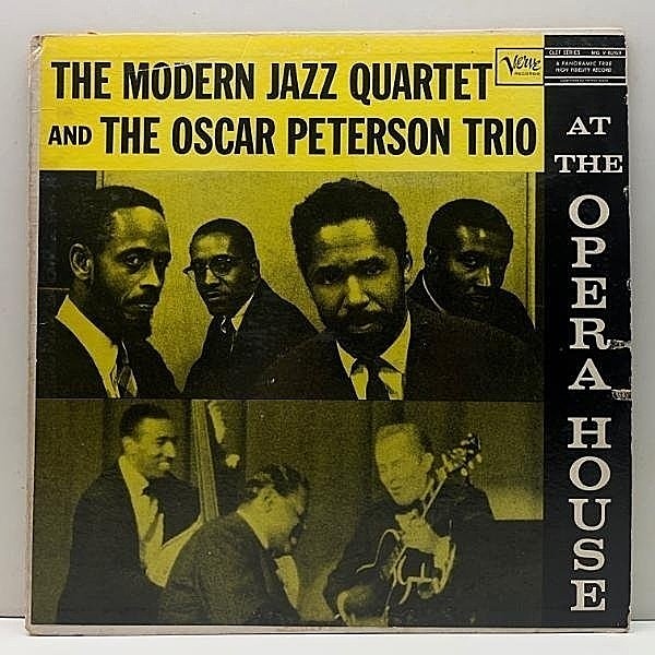 レコードメイン画像：MONO 深溝 VERVEリム MODERN JAZZ QUARTET And OSCAR PETERSON TRIO At The Opera House (Verve MG V-8269) 米モノラル US初期プレス