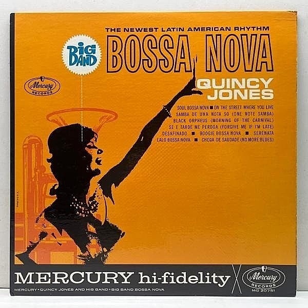レコードメイン画像：良好!! MONO 米オリジナル QUINCY JONES Big Band Bossa Nova ('62 Mercury MG 20751) クインシー・ジョーンズ 人気盤 サンプリング ネタ