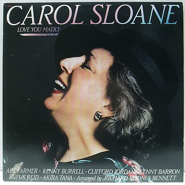 レコードメイン画像：'89年 希少アナログ!! プロモ 美品 オリジナル CAROL SLOANE Love You Madly (Contemporary) Art Farmer, Kenny Barron, Kenny Burrell 他