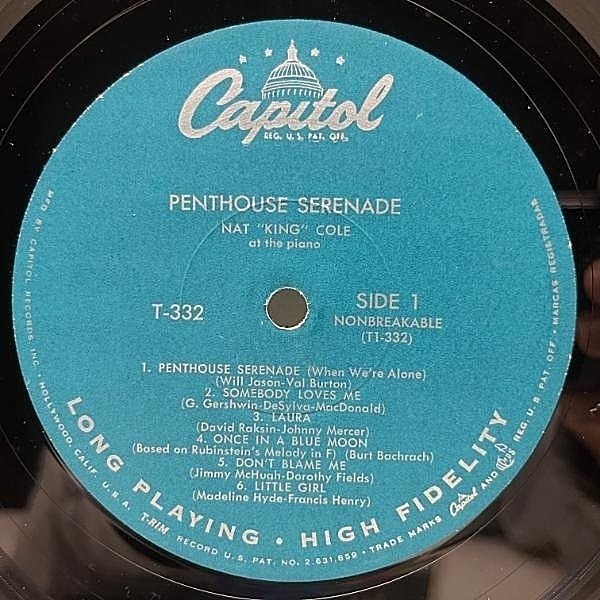 NAT KING COLE / Penthouse Serenade (LP) / Capitol | WAXPEND
