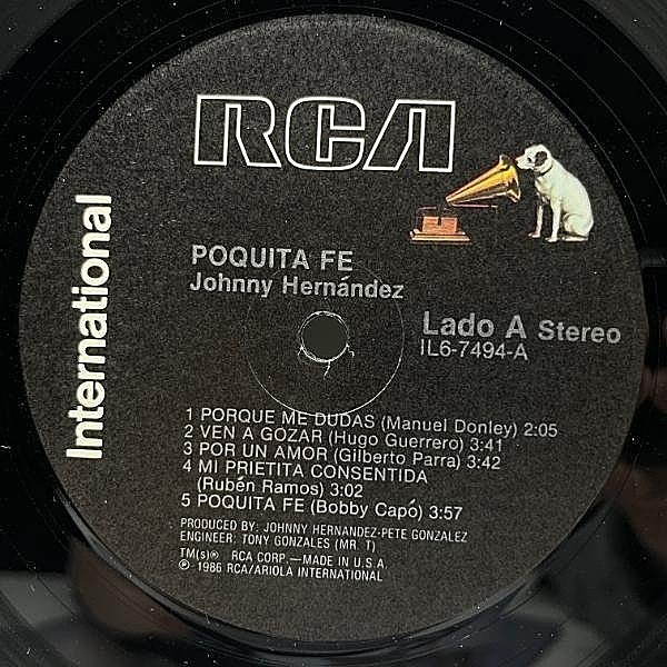 JOHNNY HERNANDEZ / Poquita Fe (LP) / RCA | WAXPEND RECORDS