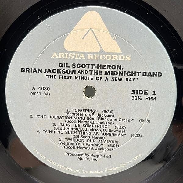 洋楽 Gil Scott The First Minute Of A New Day GIL SCOTT HERON / BRIAN JACKSON / The First Minute Of A New