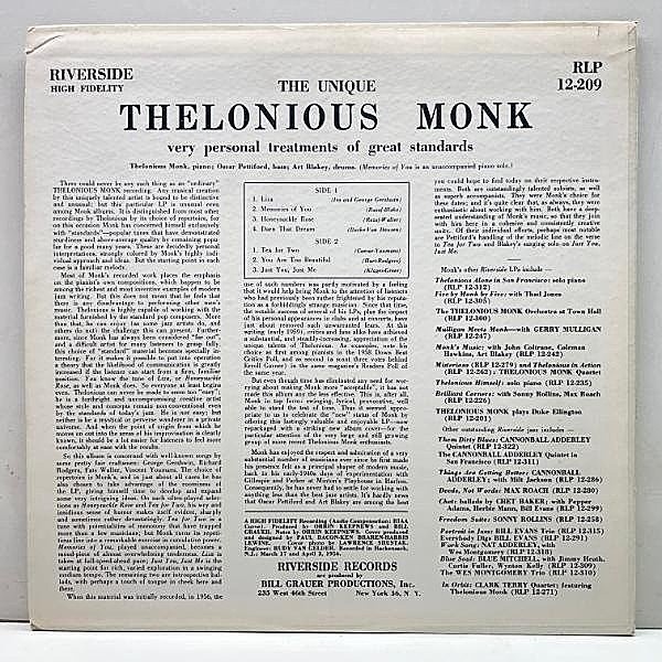 洋楽 Thelonious Monk - Unique Thelonious Monk 511w9dMsgEL._UF1000,1000_QL80_.jpg