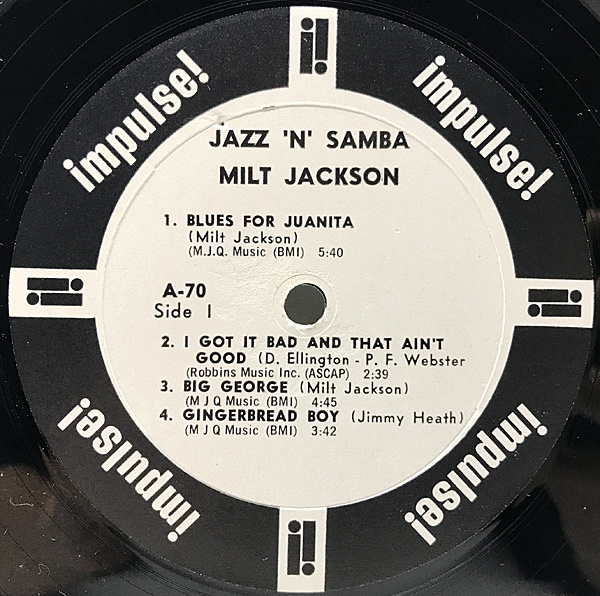 #3604【希少な名盤】ミルト・ジャクソン LPレコード ジャズ 10インチ MILT JACKSON / Milt Jackson Quartet (LP) / Prestige