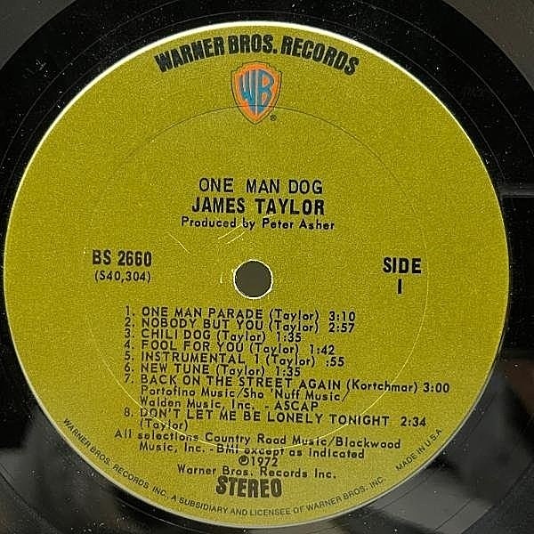 JAMES TAYLOR / One Man Dog (LP) / Warner Bros. | WAXPEND RECORDS