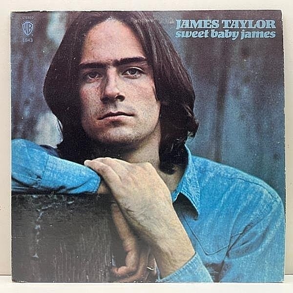 レコードメイン画像：良好!! USオリジナル 初版 緑ラベル JAMES TAYLOR Sweet Baby James ('70 Warner Bros. WS 1843) w/ Carole King, Danny Kortchmar