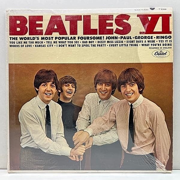 レコードメイン画像：シュリンク良好!!【LIZZIE誤植＆曲未決定】MONO 虹ラベ USオリジナル THE BEATLES VI ('65 Capitol) 米 初回 モノラル ビートルズ LP