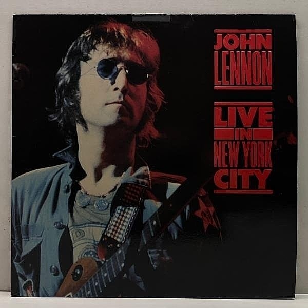 レコードメイン画像：良好盤!! エンボス凸仕様 黒Lbl. 英 UKオリジナル JOHN LENNON Live In New York City (Parlophone PCS 7301) マト2・X1 ジョン・レノン