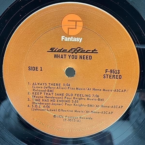 SIDE EFFECT / What You Need (LP) / Fantasy | WAXPEND RECORDS