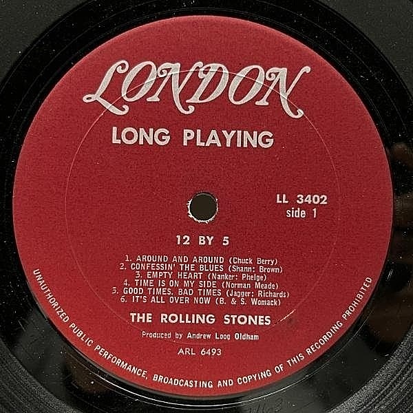 ROLLING STONES LONG PLAYING UKオリジナルmono 中古】3/13(月) ≪THE ROLLING STONES≫ DECCA～ROLLING STONES