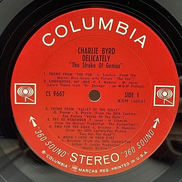 THE CHESTERFIELDSレコード CHARLIE BYRD / Delicately 