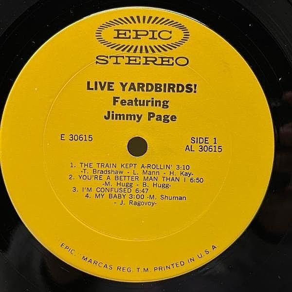 YARDBIRDS / Live Yardbirds (Featuring Jimmy Page) (LP) / Epic