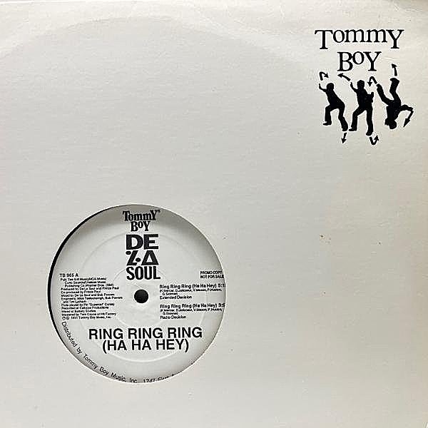レコードメイン画像：プロモ 良好品!! USオリジナル 12インチ DE LA SOUL Ring Ring Ring - Ha Ha Hey ('91 Tommy Boy) WHATNAUTS／Help Is on the Way使い