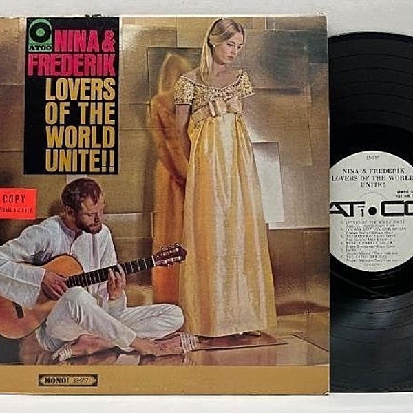 レコードメイン画像：白プロモ 良好盤!! MONO USオリジナル NINA & FREDERIK Lovers Of The World Unite 英語詞Ver. You Saved The Day (Tu M'as Sauve) 収録