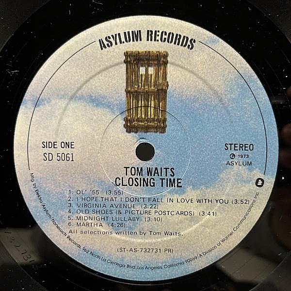 TOM WAITS / Closing Time (LP) / Asylum | WAXPEND RECORDS