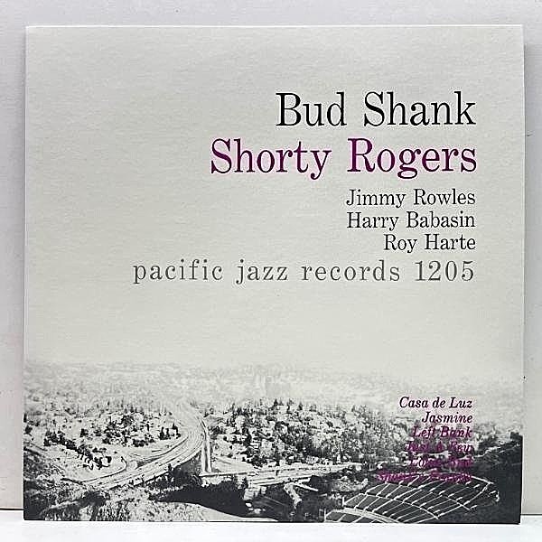レコードメイン画像：良好品!!【MONO】国内 BUD SHANK / SHORTY ROGERS / BILL PERKINS (Pacific Jazz PJ 1205) HAMPTON HAWES ほか 昼と夜のバド・シャンク LP